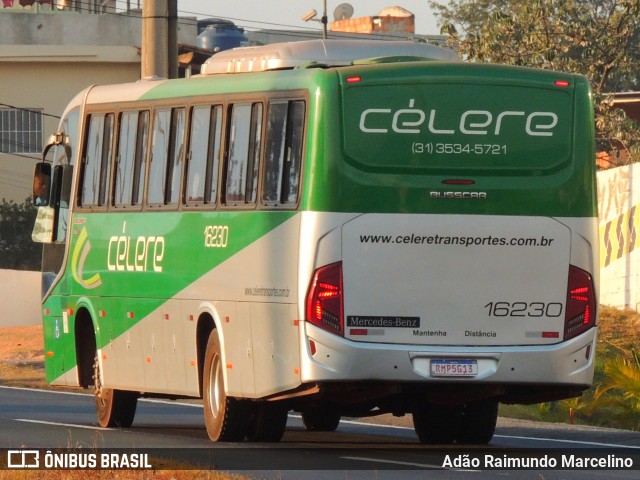 Célere Transportes 16230 na cidade de Belo Horizonte, Minas Gerais, Brasil, por Adão Raimundo Marcelino. ID da foto: 9173615.