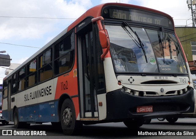 Viação Sul Fluminense 1162 na cidade de Volta Redonda, Rio de Janeiro, Brasil, por Matheus Martins da Silva. Número da foto: #9175124.