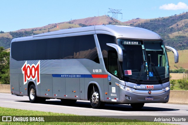 Auto Viação 1001 RJ 108.178 na cidade de Roseira, São Paulo, Brasil, por Adriano Duarte. ID da foto: 9173829.