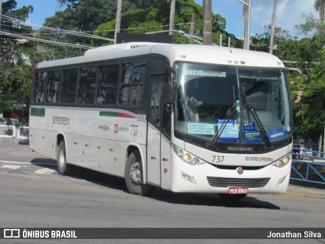 Borborema Imperial Transportes 737 na cidade de Recife, Pernambuco, Brasil, por Jonathan Silva. Número da foto: #9173828.