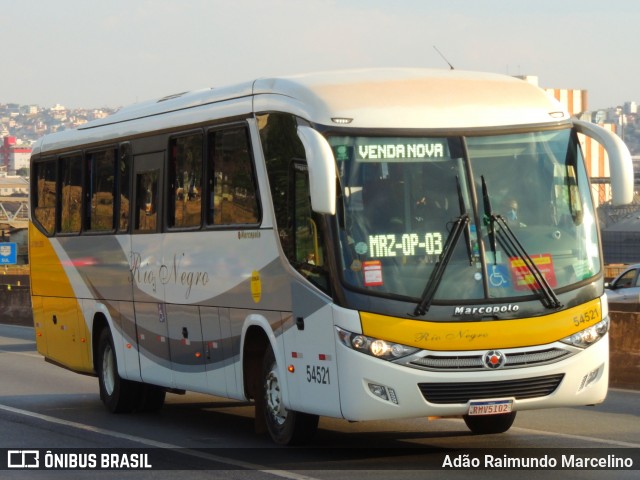 Rio Negro Fretamento e Turismo 54521 na cidade de Belo Horizonte, Minas Gerais, Brasil, por Adão Raimundo Marcelino. Número da foto: #9176049.