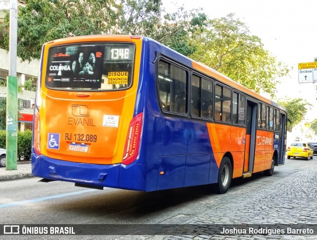 Evanil Transportes e Turismo RJ 132.089 na cidade de Rio de Janeiro, Rio de Janeiro, Brasil, por Joshua Rodrigues Barreto. ID da foto: 9174514.