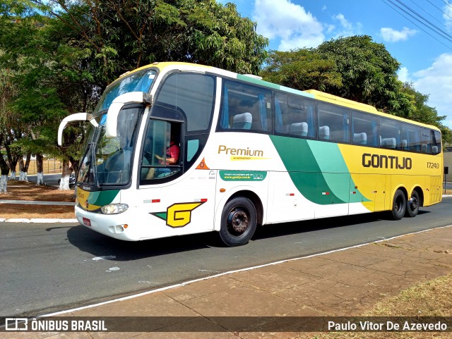 Empresa Gontijo de Transportes 17240 na cidade de Araxá, Minas Gerais, Brasil, por Paulo Vitor De Azevedo. ID da foto: 9174319.