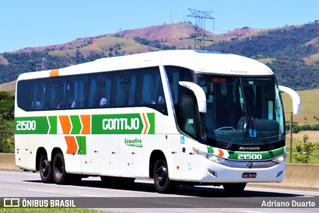 Empresa Gontijo de Transportes 21500 na cidade de Roseira, São Paulo, Brasil, por Adriano Duarte. ID da foto: 9173799.