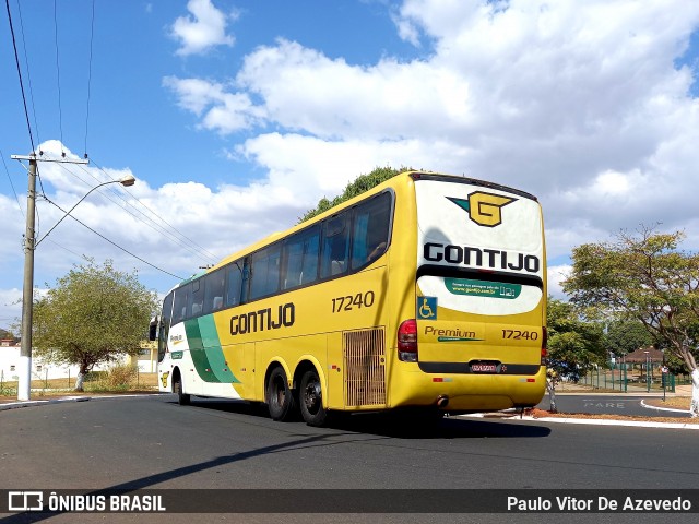 Empresa Gontijo de Transportes 17240 na cidade de Araxá, Minas Gerais, Brasil, por Paulo Vitor De Azevedo. Número da foto: #9174352.