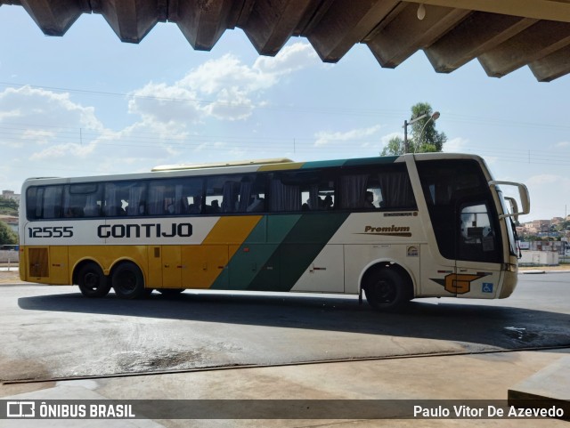 Empresa Gontijo de Transportes 12555 na cidade de Araxá, Minas Gerais, Brasil, por Paulo Vitor De Azevedo. ID da foto: 9173758.