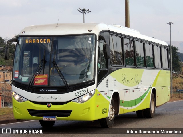 Rio Negro Fretamento e Turismo 49221 na cidade de Belo Horizonte, Minas Gerais, Brasil, por Adão Raimundo Marcelino. Número da foto: #9176036.