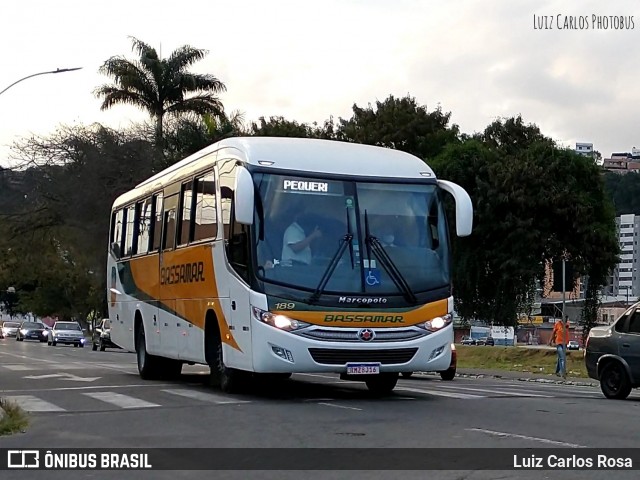 Viação Bassamar 189 na cidade de Juiz de Fora, Minas Gerais, Brasil, por Luiz Carlos Rosa. ID da foto: 9176364.