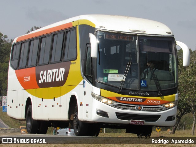 Saritur - Santa Rita Transporte Urbano e Rodoviário 27220 na cidade de Conselheiro Lafaiete, Minas Gerais, Brasil, por Rodrigo  Aparecido. Número da foto: #9174929.