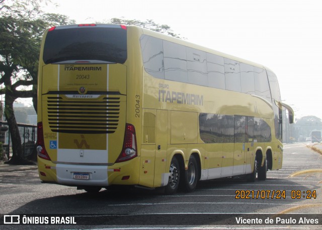 Viação Itapemirim 20043 na cidade de São José dos Campos, São Paulo, Brasil, por Vicente de Paulo Alves. Número da foto: #9176893.