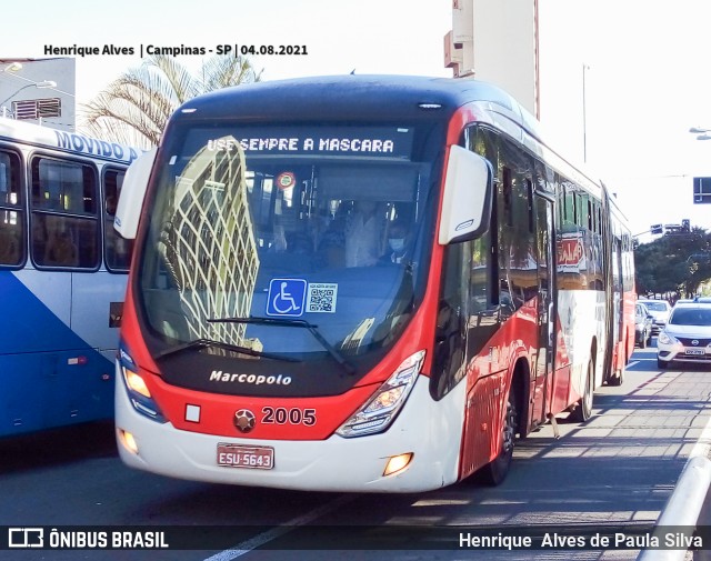 Itajaí Transportes Coletivos 2005 na cidade de Campinas, São Paulo, Brasil, por Henrique Alves de Paula Silva. Número da foto: #9176998.