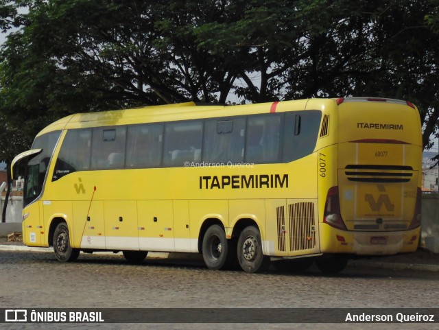 Viação Itapemirim 60077 na cidade de Vitória da Conquista, Bahia, Brasil, por Anderson Queiroz. ID da foto: 9178009.