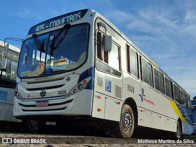 Viação Pinheiral 3028 na cidade de Volta Redonda, Rio de Janeiro, Brasil, por Matheus Martins da Silva. ID da foto: 9177348.