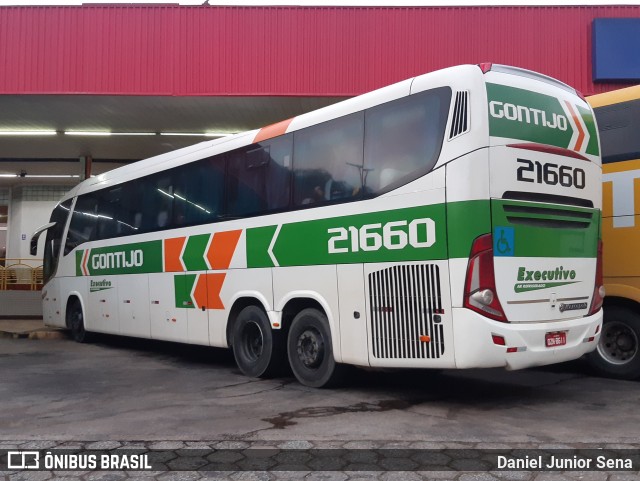 Empresa Gontijo de Transportes 21660 na cidade de João Monlevade, Minas Gerais, Brasil, por Daniel Junior Sena. Número da foto: #9177015.