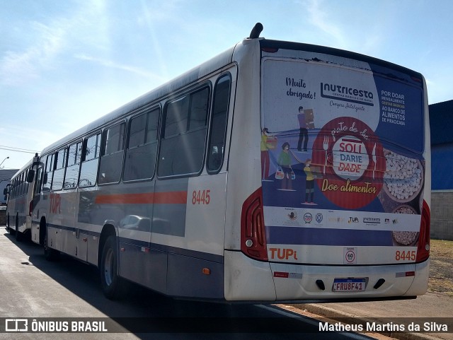 TUPi Transportes Urbanos Piracicaba 8445 na cidade de Piracicaba, São Paulo, Brasil, por Matheus Martins da Silva. ID da foto: 9177298.