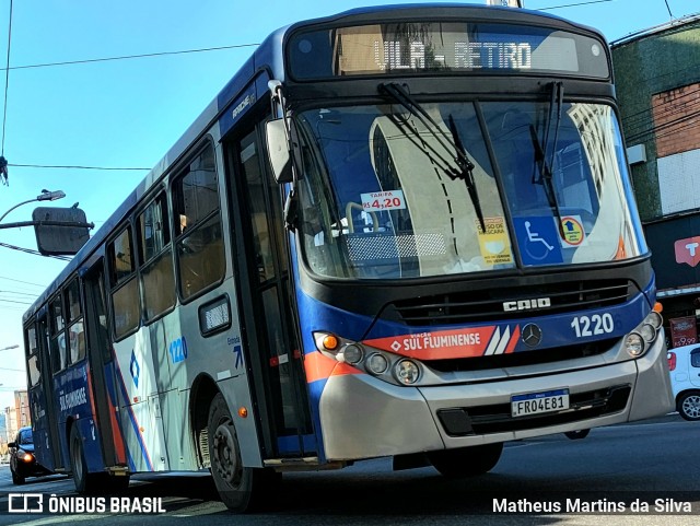 Viação Sul Fluminense 1220 na cidade de Volta Redonda, Rio de Janeiro, Brasil, por Matheus Martins da Silva. ID da foto: 9177244.