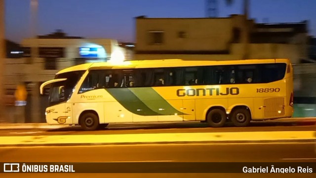 Empresa Gontijo de Transportes 18890 na cidade de Caratinga, Minas Gerais, Brasil, por Gabriel Ângelo Reis. Número da foto: #9177579.