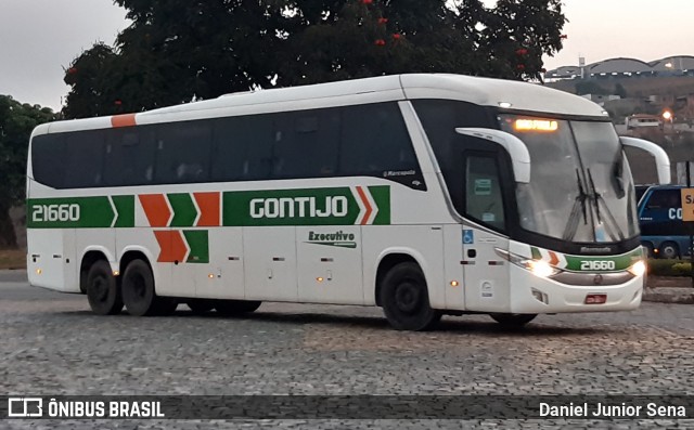 Empresa Gontijo de Transportes 21660 na cidade de João Monlevade, Minas Gerais, Brasil, por Daniel Junior Sena. Número da foto: #9177012.