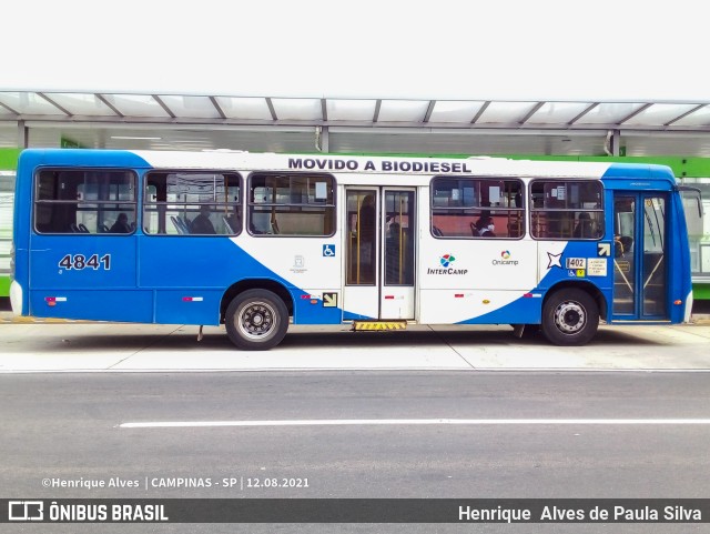 Onicamp Transporte Coletivo 4841 na cidade de Campinas, São Paulo, Brasil, por Henrique Alves de Paula Silva. Número da foto: #9177007.