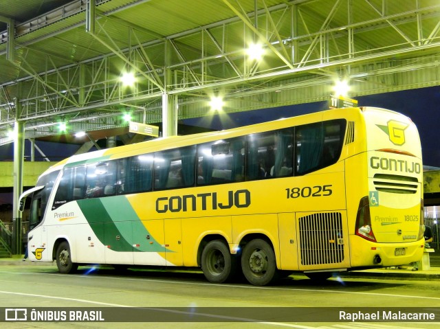 Empresa Gontijo de Transportes 18025 na cidade de São José do Rio Preto, São Paulo, Brasil, por Raphael Malacarne. ID da foto: 9176681.