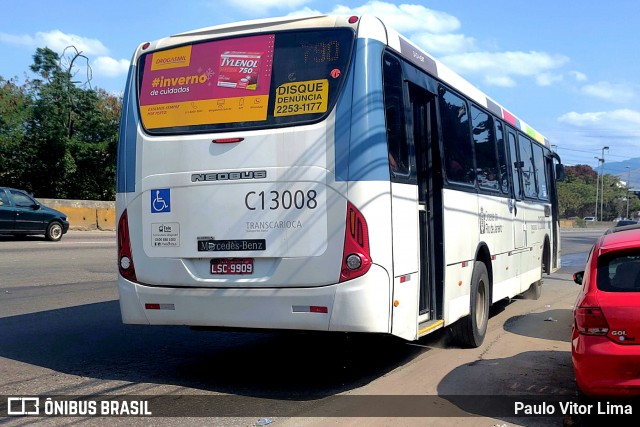 Transportes Barra C13008 na cidade de Rio de Janeiro, Rio de Janeiro, Brasil, por Paulo Vitor Lima. ID da foto: 9177555.