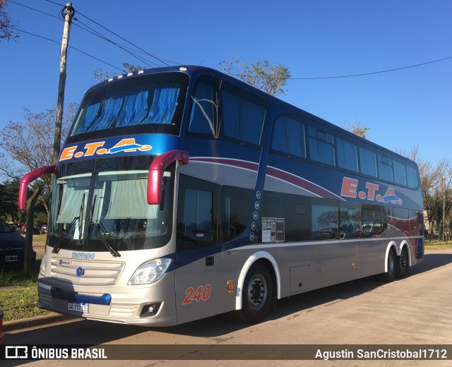 ETA 240 na cidade de Esperanza, Las Colonias, Santa Fe, Argentina, por Agustin SanCristobal1712. Número da foto: #9177791.