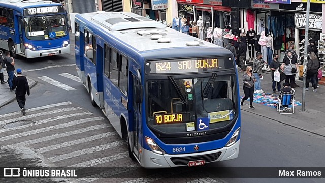 SOPAL - Sociedade de Ônibus Porto-Alegrense Ltda. 6624 na cidade de Porto Alegre, Rio Grande do Sul, Brasil, por Max Ramos. Número da foto: #9179918.