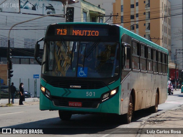 TUSMIL - Transporte Urbano São Miguel 501 na cidade de Juiz de Fora, Minas Gerais, Brasil, por Luiz Carlos Rosa. ID da foto: 9182726.