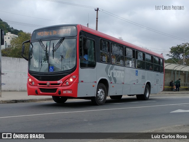 TUSMIL - Transporte Urbano São Miguel 555 na cidade de Juiz de Fora, Minas Gerais, Brasil, por Luiz Carlos Rosa. Número da foto: #9180173.