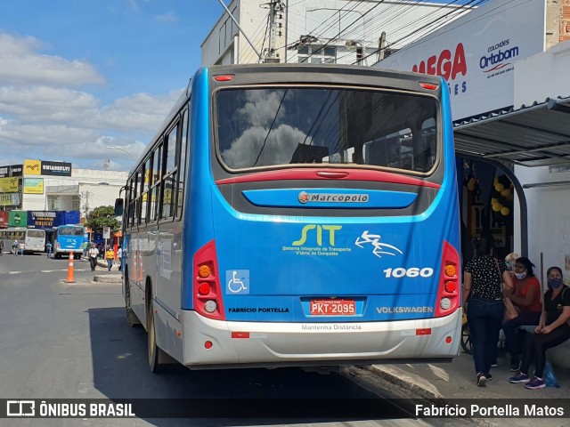 ATT - Atlântico Transportes e Turismo - Vitória da Conquista 1060 na cidade de Vitória da Conquista, Bahia, Brasil, por Fabrício Portella Matos. Número da foto: #9183013.