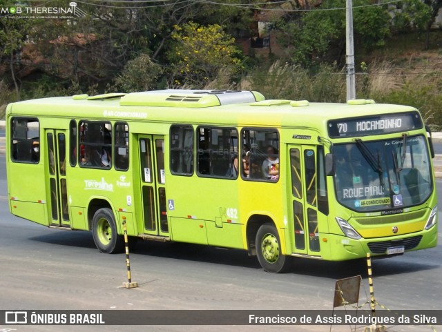 Transcol Transportes Coletivos 04482 na cidade de Teresina, Piauí, Brasil, por Francisco de Assis Rodrigues da Silva. Número da foto: #9182850.