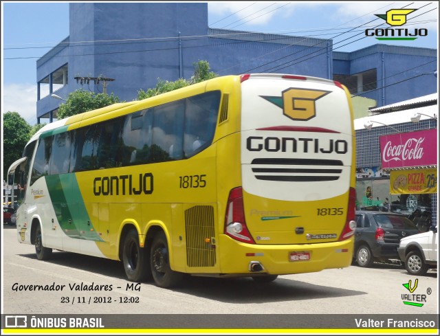 Empresa Gontijo de Transportes 18135 na cidade de Governador Valadares, Minas Gerais, Brasil, por Valter Francisco. Número da foto: #9183017.