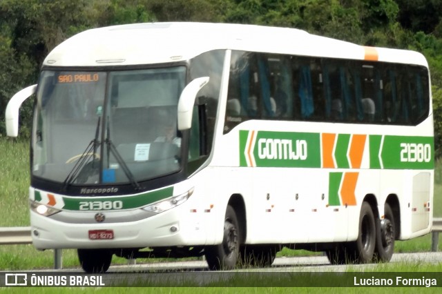 Empresa Gontijo de Transportes 21380 na cidade de Oliveira, Minas Gerais, Brasil, por Luciano Formiga. ID da foto: 9184617.