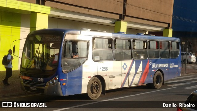 Viação Sul Fluminense 1258 na cidade de Volta Redonda, Rio de Janeiro, Brasil, por Danilo  Ribeiro. ID da foto: 9182969.