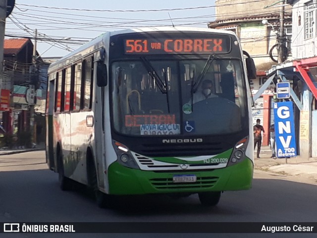 Viação São José RJ 200.029 na cidade de Nova Iguaçu, Rio de Janeiro, Brasil, por Augusto César. Número da foto: #9183005.