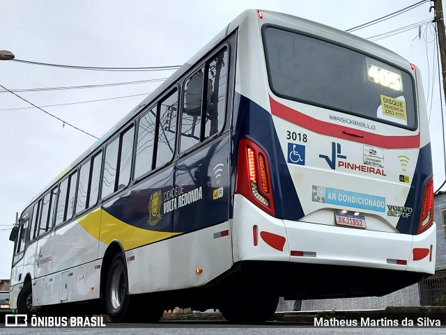 Viação Pinheiral 3018 na cidade de Volta Redonda, Rio de Janeiro, Brasil, por Matheus Martins da Silva. Número da foto: #9182977.