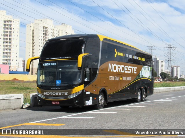 Expresso Nordeste 5505 na cidade de São José dos Campos, São Paulo, Brasil, por Vicente de Paulo Alves. ID da foto: 9183265.