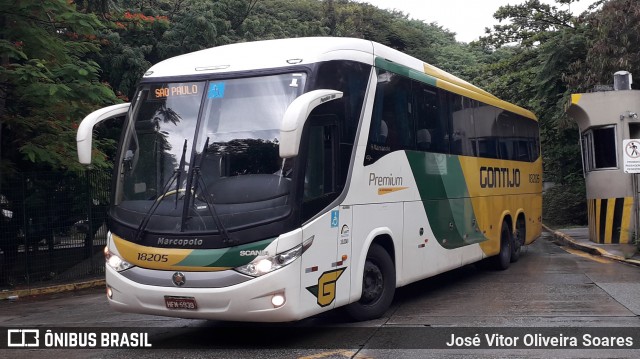 Empresa Gontijo de Transportes 18205 na cidade de São Paulo, São Paulo, Brasil, por José Vitor Oliveira Soares. ID da foto: 9183314.