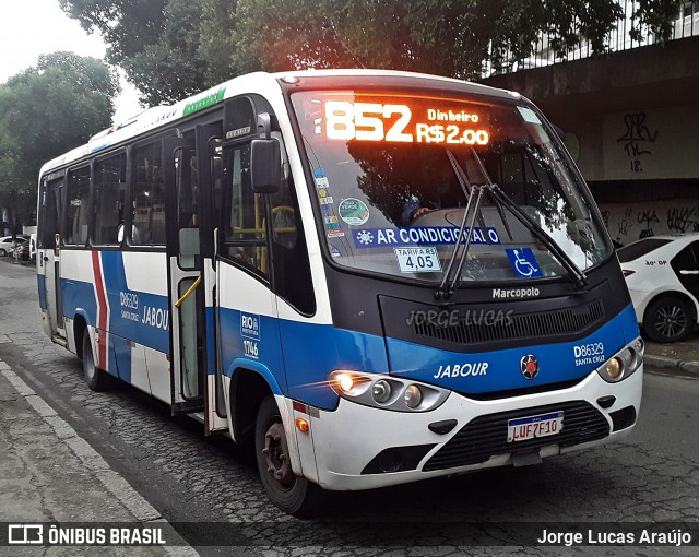 Auto Viação Jabour D86329 na cidade de Rio de Janeiro, Rio de Janeiro, Brasil, por Jorge Lucas Araújo. Número da foto: #9185996.