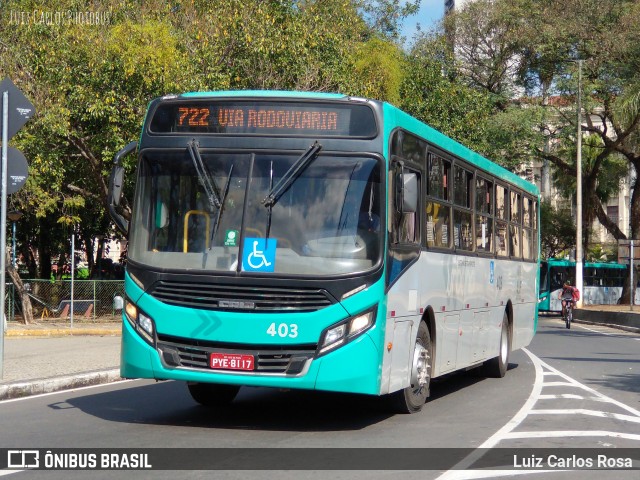 VSFL - Viação São Francisco 403 na cidade de Juiz de Fora, Minas Gerais, Brasil, por Luiz Carlos Rosa. ID da foto: 9186384.