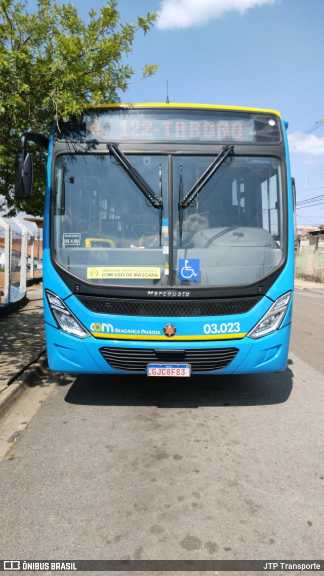 JTP Transportes - COM Bragança Paulista 03.023 na cidade de Bragança Paulista, São Paulo, Brasil, por JTP Transporte. ID da foto: 9187345.