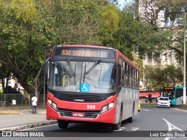 TUSMIL - Transporte Urbano São Miguel 508 na cidade de Juiz de Fora, Minas Gerais, Brasil, por Luiz Carlos Rosa. ID da foto: 9188552.