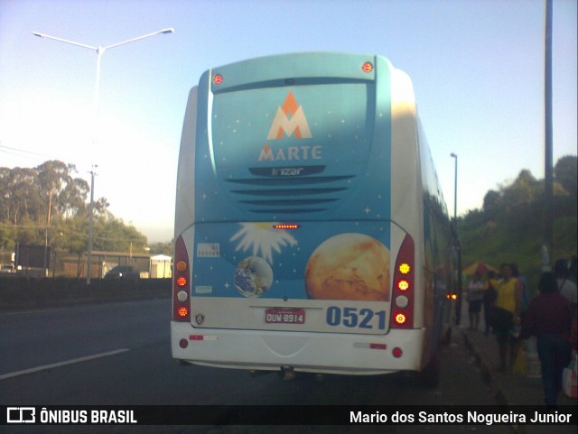 Marte Transportes 0521 na cidade de Simões Filho, Bahia, Brasil, por Mario dos Santos Nogueira Junior. ID da foto: 9188124.