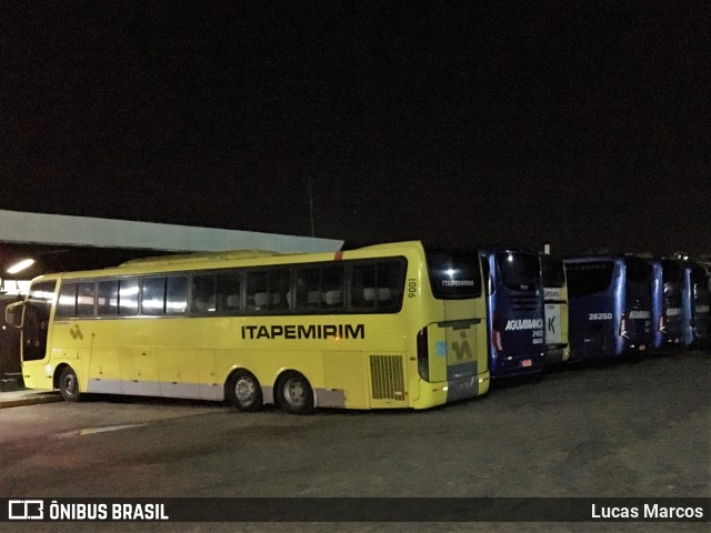 Viação Itapemirim 9001 na cidade de Campos dos Goytacazes, Rio de Janeiro, Brasil, por Lucas Marcos. ID da foto: 9187858.