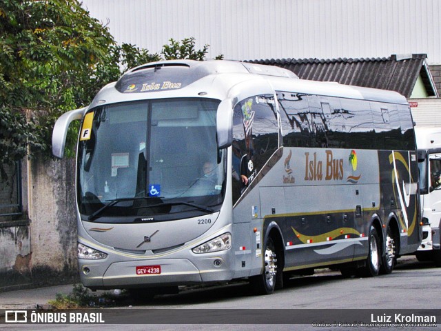Isla Bus Transportes 2200 na cidade de Juiz de Fora, Minas Gerais, Brasil, por Luiz Krolman. Número da foto: #9185798.