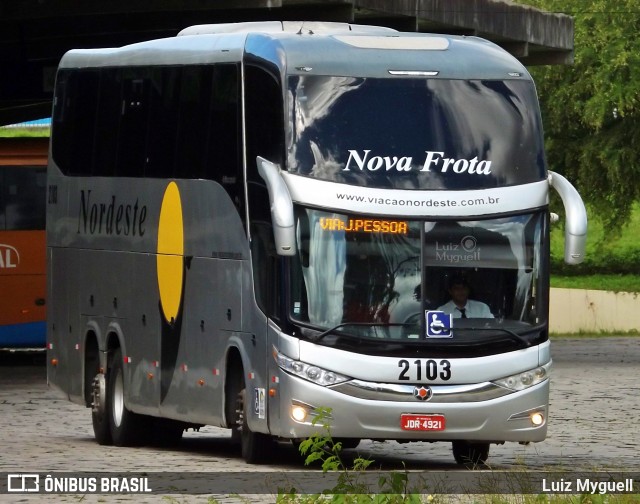 Viação Nordeste 2103 na cidade de João Pessoa, Paraíba, Brasil, por Luiz Myguell. Número da foto: #9186974.