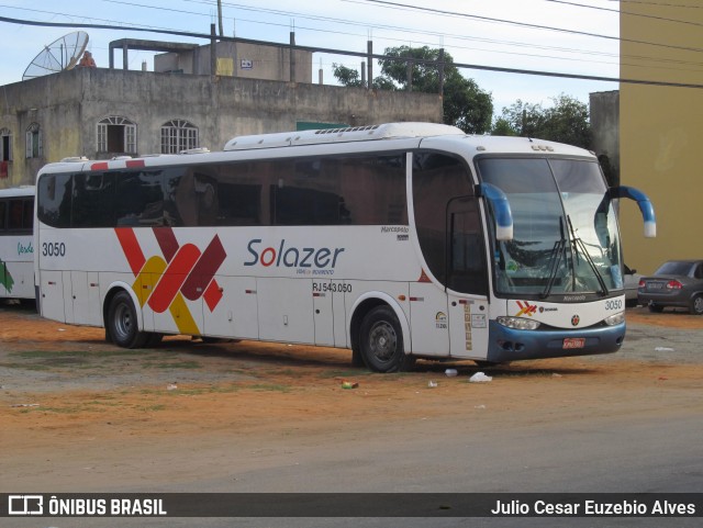 Solazer Transportes e Turismo 3050 na cidade de Piúma, Espírito Santo, Brasil, por Julio Cesar Euzebio Alves. Número da foto: #9188372.