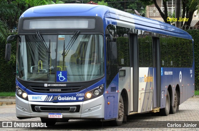 HP Transportes Coletivos 20801 na cidade de Goiânia, Goiás, Brasil, por Carlos Júnior. ID da foto: 9135292.