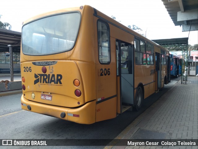 Francovig Transportes Coletivos 206 na cidade de Araucária, Paraná, Brasil, por Mayron Cesar  Colaço Teixeira. ID da foto: 9136238.