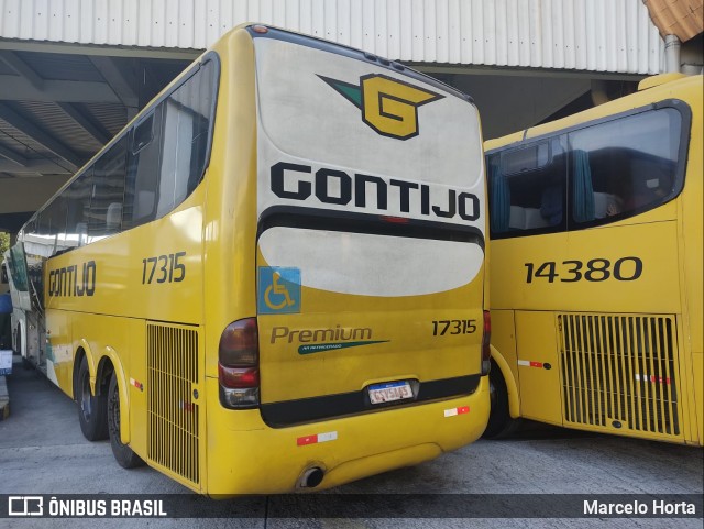 Empresa Gontijo de Transportes 17315 na cidade de Rio de Janeiro, Rio de Janeiro, Brasil, por Marcelo Horta. ID da foto: 9136257.